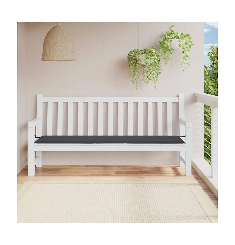 Garden Bench Cushion Anthracite 78.7"x19.7"x1.2" Oxford Fabric