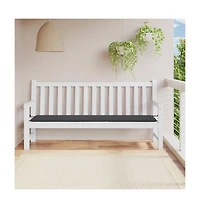 Garden Bench Cushion Anthracite 78.7"x19.7"x1.2" Oxford Fabric
