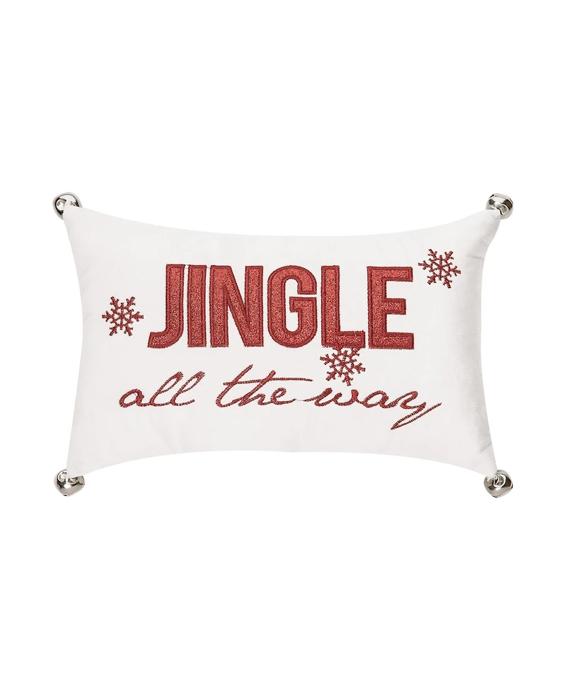 8" x 12" Jingle All The Way Small Petite Christmas Throw Pillow