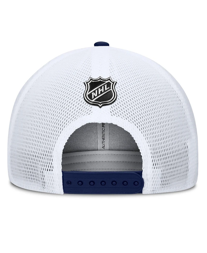 Fanatics Men's Blue/Gold St. Louis Blues Authentic Pro A-Frame Rink Adjustable Hat