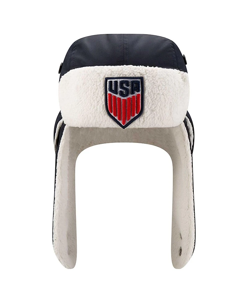 New Era Men's Navy Usmnt Trapper Knit Hat