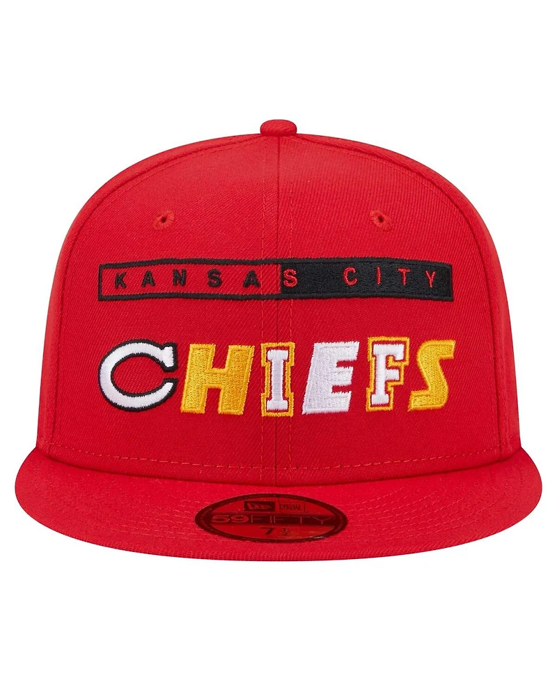 New Era Men's Red Kansas City Chiefs Ransom 59FIFTY Fitted Hat