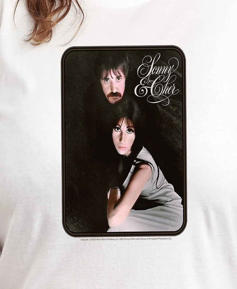 Hybrid Apparel Plus Sonny and Cher Graphic Pullover T-shirt