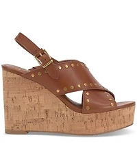 Vince Camuto Women's Ellna Studded Platform Wedge Sandals