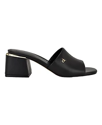 Calvin Klein Women's Rowena Block Heel Slip-On Sandals