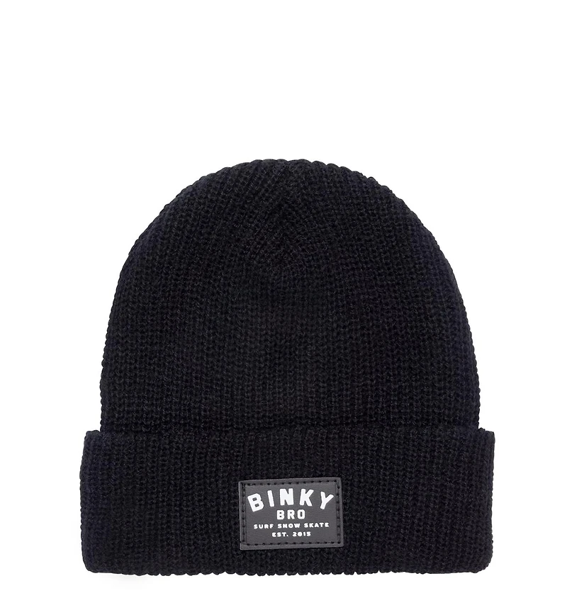 BinkyBro Men's Adult Sereno Black Beanie