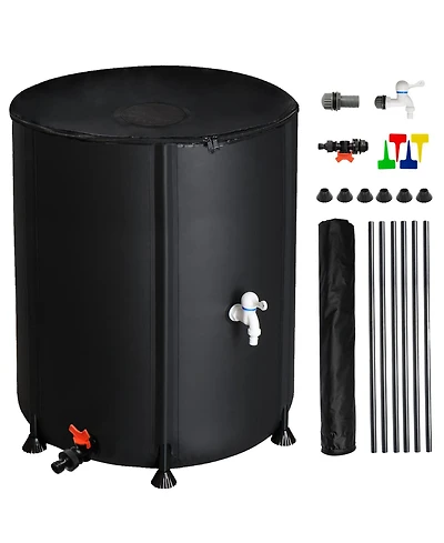 Slickblue Folding Rain Barrel Water Collector for Space-Saving and Efficient Water Storage