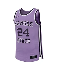 Nike Men's 24 Lavender Kansas State Wildcats Retro Replica Basketball Jersey