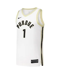 Nike Men's 1 White Purdue Boilermakers Replica Basketball Jersey