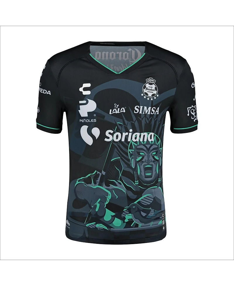 Charly Men's Black Santos Laguna 2024/25 Third Authentic Jersey