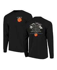 Image One Men's Black Clemson Tigers Comfort Colors Campus Nights Long Sleeve T-Shirt