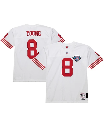 Mitchell & Ness Men's Steve Young White San Francisco 49ers 1994 Authentic Throwback Retired Player Jersey