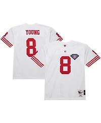 Mitchell & Ness Men's Steve Young White San Francisco 49ers 1994 Authentic Throwback Retired Player Jersey