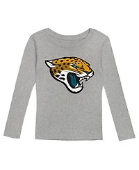Outerstuff Big Boys and Girls Jacksonville Jaguars Long Sleeve T-Shirt Pants Sleep Set
