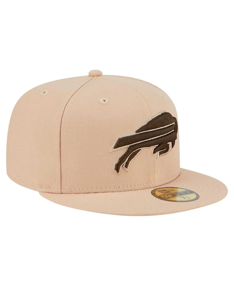 New Era Men's Tan Buffalo Bills Candied Pecan 59FIFTY Fitted Hat