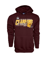 Blue 84 Men's Maroon Arizona State Sun Devils 2024 Big 12 Football Conference Champions Locker Room Pullover Hoodie
