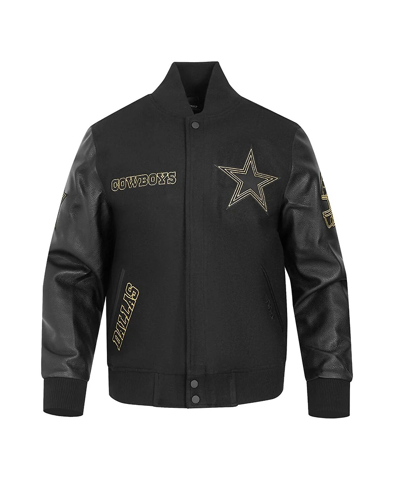 Pro Standard Men's Black Dallas Cowboys Full-Zip Varsity Jacket