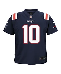 Nike Baby Boys and Girls Drake Maye Navy New England Patriots Team Player Game Jersey