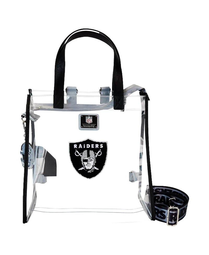 Loungefly Las Vegas Raiders Clear Convertible Backpack Tote Bag