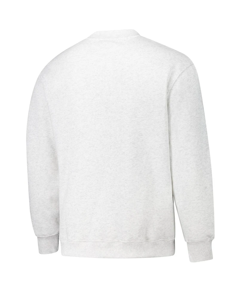 Established & Co. Men's and Women's Ash Penn State Nittany Lions Vintage Crest Pullover Sweatshirt
