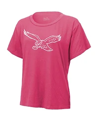 Majestic Women's Saquon Barkley Pink Philadelphia Eagles Name Number T-Shirt
