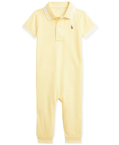 Polo Ralph Lauren Baby Boys Collared Mesh Coverall