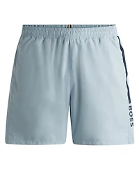 Boss by Hugo Men's Logo Print Swim Shorts