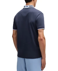 Boss by Hugo Men's Slim-Fit Striped-Collar Polo