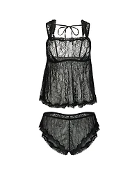 Adore Me Plus Ettie Cami & Shorts Set Lingerie