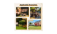 Slickblue 8-Person Wooden Picnic Table for Comfortable and Stylish Outdoor Gatherings
