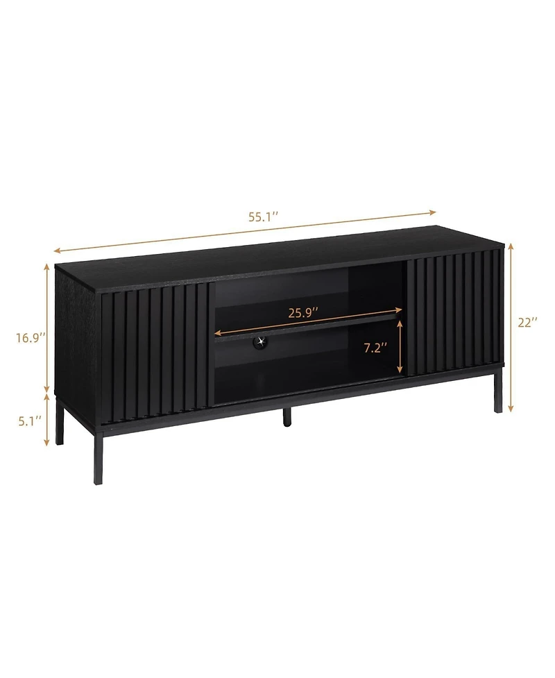 gaomon Tv Stand, Mid Century Modern Tv Stand for 55/60/65 inch Tv