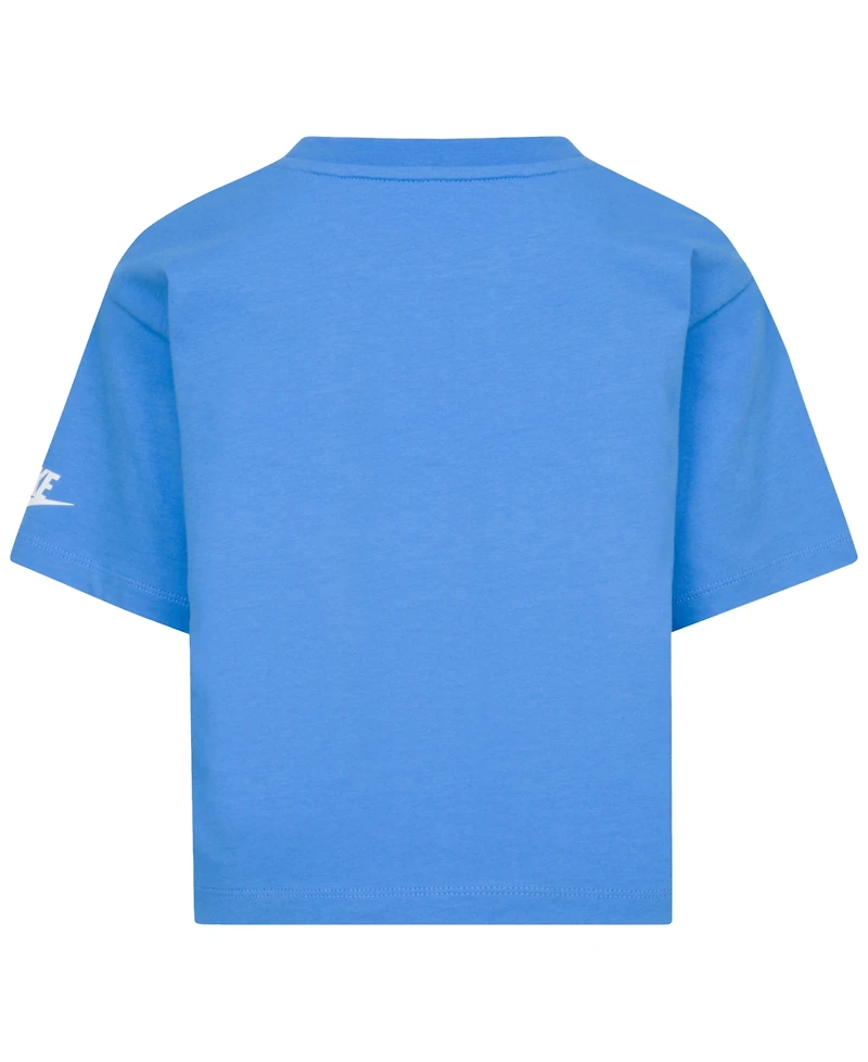 Nike Toddler Girls Flow-Ral Relaxed Blue Beyond T-Shirt