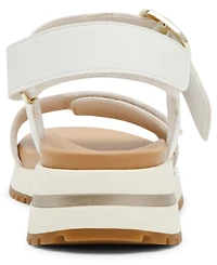 Anne Klein Women's Evanti Buckle Double Strap Sporty Sandals