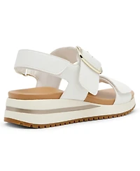 Anne Klein Women's Evanti Buckle Double Strap Sporty Sandals