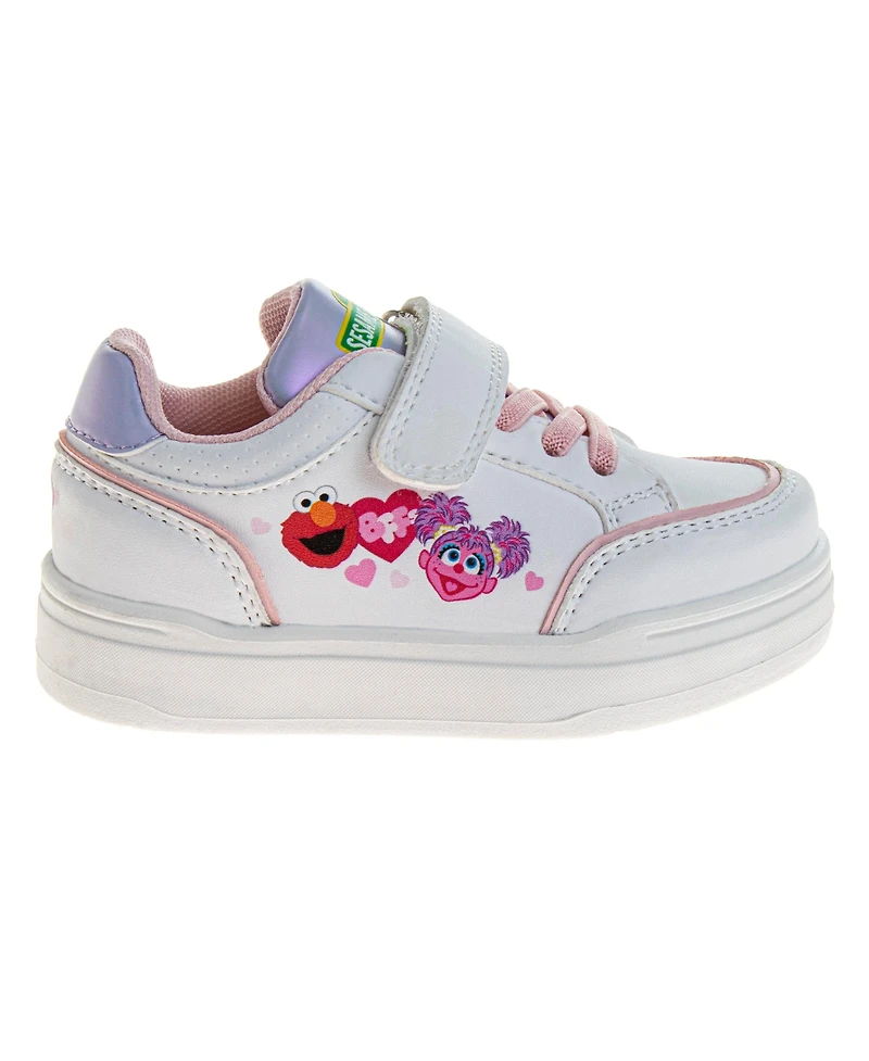 Sesame Street Toddler and Little Girls Elmo Abby Cadabby Casual Sneakers