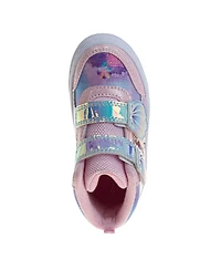 Disney Little and Toddler Girls the Little Mermaid Hook and Loop High Top Sneakers