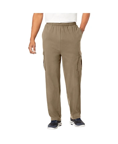 KingSize Big & Tall Lightweight Jersey Cargo Sweatpants