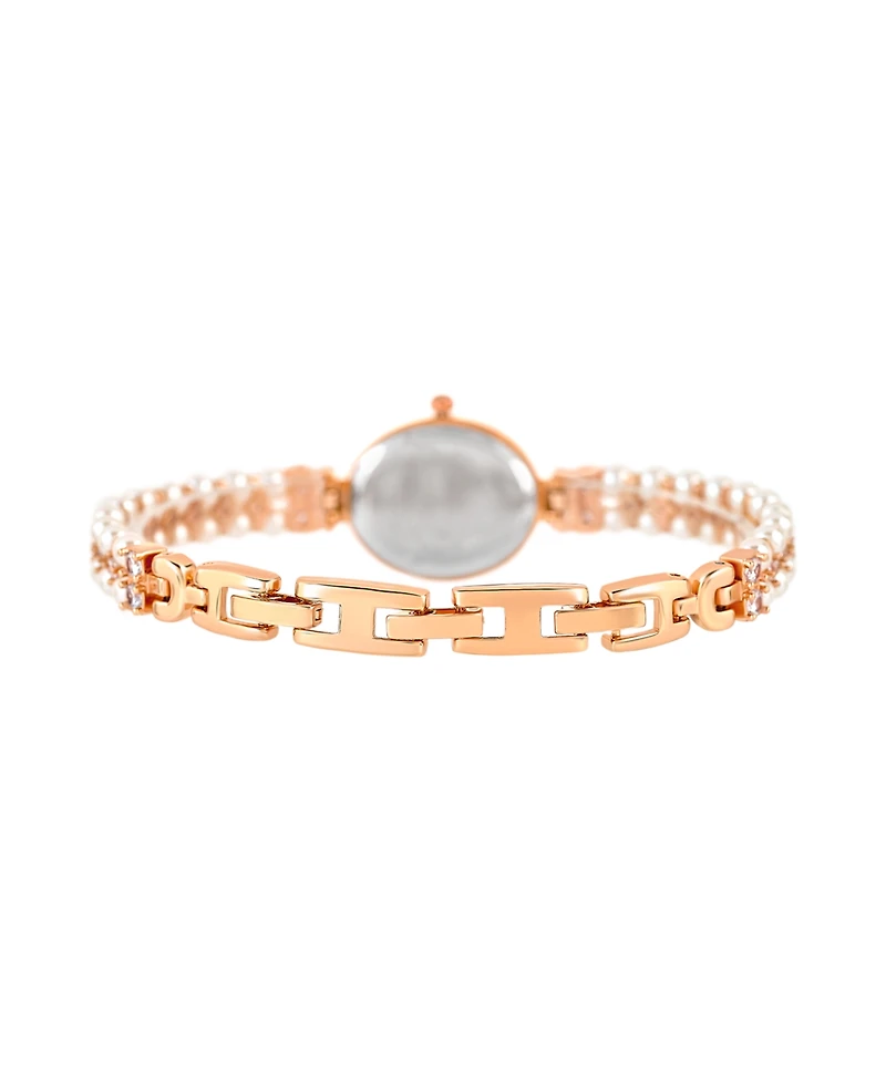 Danecraft Women's 18K Fine Rosegold Plated Analog Watch