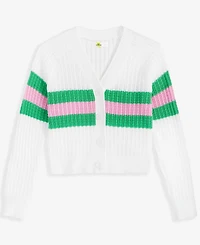 Epic Threads Little & Big Girls Sporty Stripe Cardigan, Exclusively at Macy's