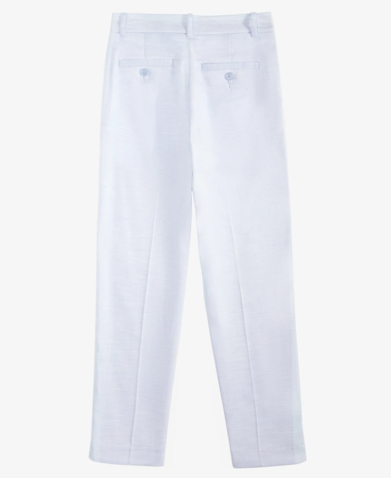 Calvin Klein Big Boys Slim Fit Stretch Ocean Sharkskin Pants