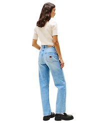 Tommy Jeans Women's Layla High-Rise Slim-Straight