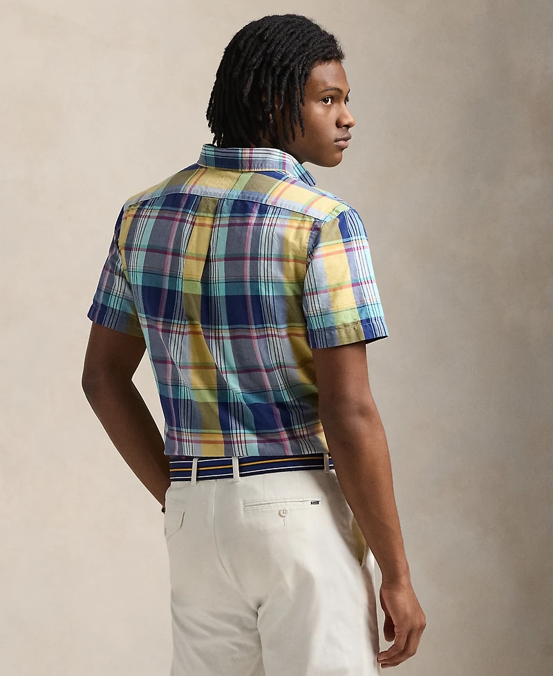 Polo Ralph Lauren Men's Classic-Fit Yarn-Dyed Plaid Cotton Oxford Button-Down Shirt