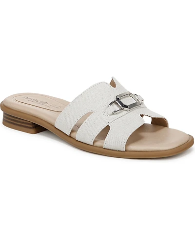 LifeStride Women's Royalty Bit Square Open Toe Slide Sandals