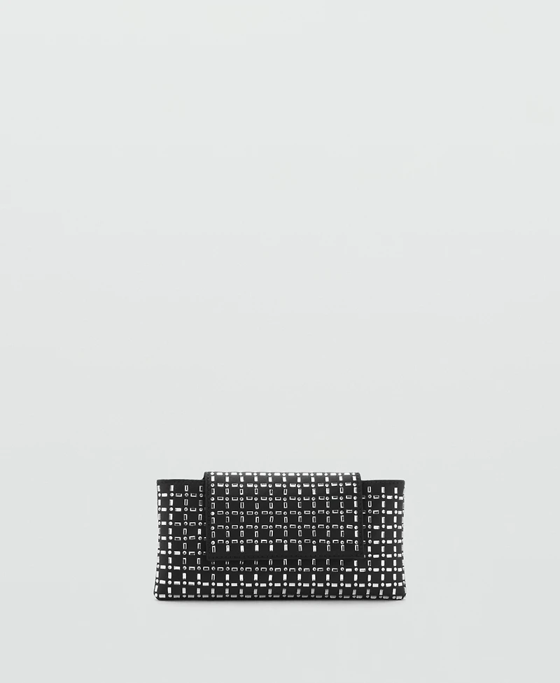 Mango Women's Crystal Shoulder Bag