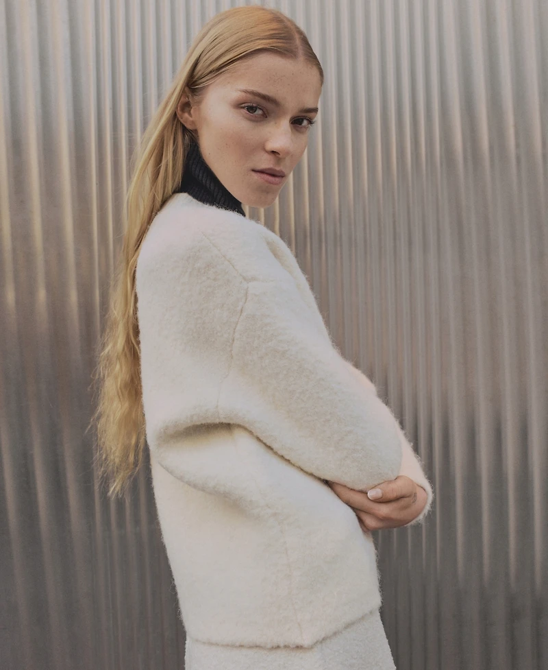 Mango Women's Save Finish Round Neck Sweater