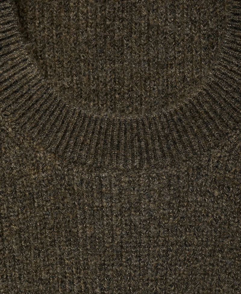 Mango Women's Knitted Cropped Tank Sweater