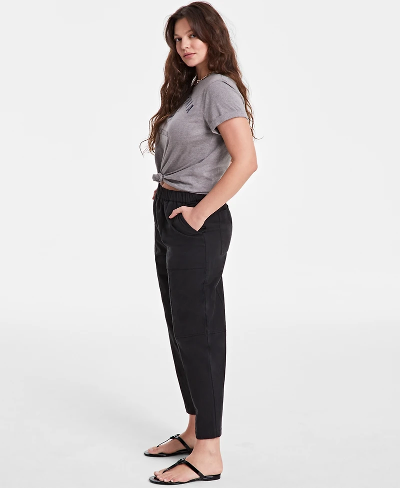 On 34th Women's Pull-On Utility Barrel Pants, Exclusively at Macy's