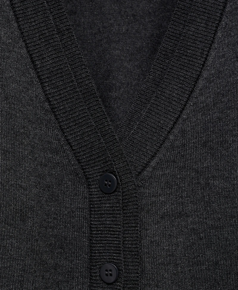 Mango Women's V-Neck Knitted Cardigan