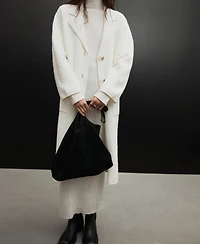 Mango Women's Knitted Long Coat