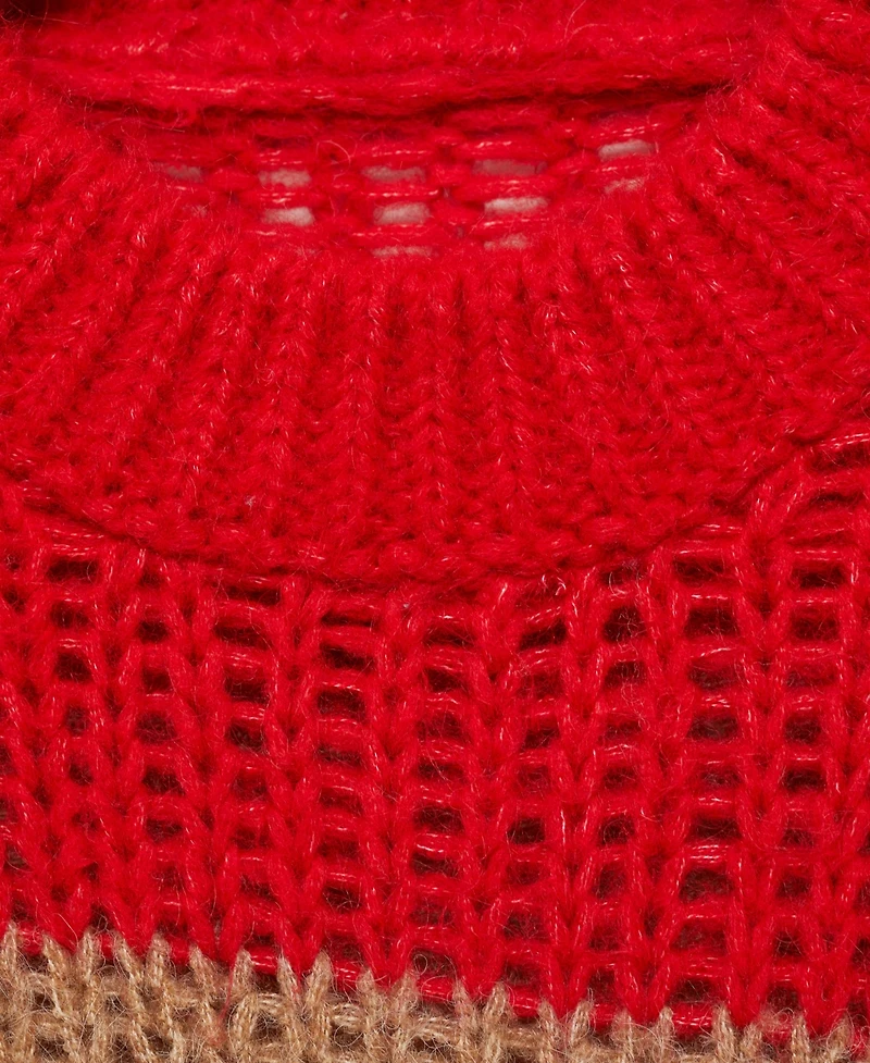 Mango Women's Thick Knit Striped Sweater